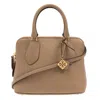 Tory Burch Mini Pebbled Leather Swing Satchel In Brown