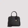 Tory Burch Mini Pebbled Swing Leather Bag In Black
