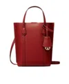 Tory Burch Mini Perry Leather Tote Bag In Red