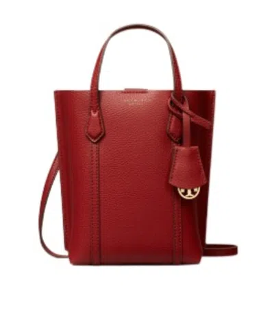 Tory Burch Mini Perry Leather Tote Bag In Red