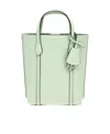 Tory Burch Mini Perry Leather Tote Bag In White
