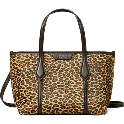 Tory Burch Mini Perry Leopard Genuine Calf Hair Tote In Animal Print