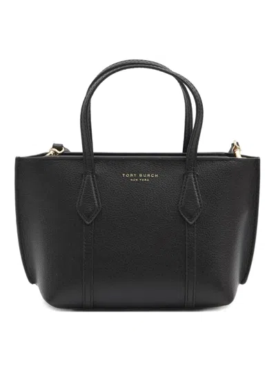 Tory Burch Mini Perry Tote Bag In Black