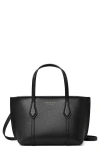 Tory Burch Mini Perry Tote In Black