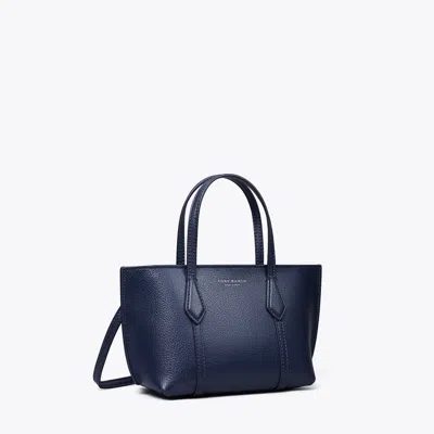 Tory Burch Mini Perry Tote In Blue