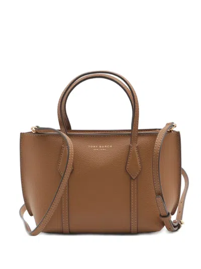 TORY BURCH MINI PERRY ZIP-TOP LEATHER TOTE BAG