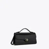 Tory Burch Mini Robinson Spazzolato Crossbody In Black
