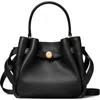 Tory Burch Mini Romy Suede Bucket Bag In Black