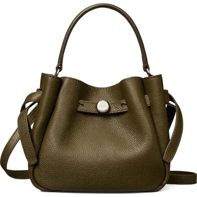 Tory Burch Mini Romy Bucket Bag In Green