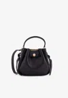 Tory Burch Mini Romy Leather Bucket Bag In Black