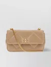 Tory Burch Mini Sac Bandoulière Kira En Cuir Cappuccino