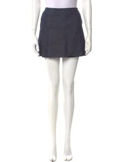 Pre-owned Tory Burch Mini Shorts In Blue