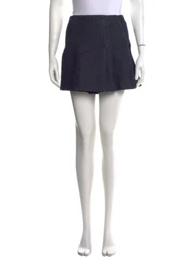 Pre-owned Tory Burch Mini Shorts In Blue