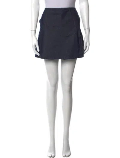 Pre-owned Tory Burch Mini Shorts In Blue