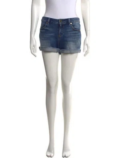 Pre-owned Tory Burch Mini Shorts In Blue