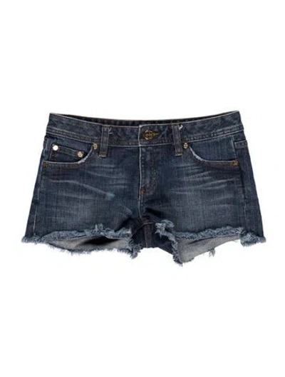 Pre-owned Tory Burch Mini Shorts In Blue