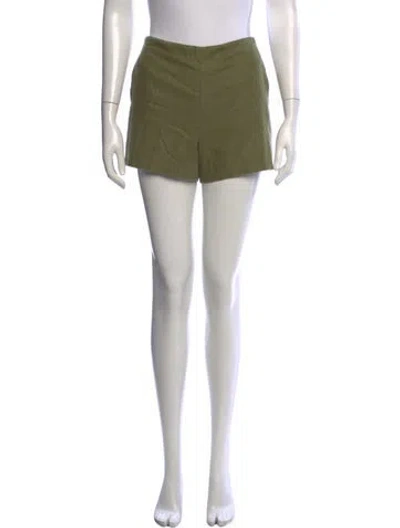 Pre-owned Tory Burch Mini Shorts In Green