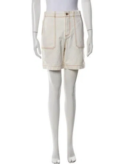 Pre-owned Tory Burch Mini Shorts In Neutrals