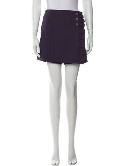 Pre-owned Tory Burch Mini Shorts In Purple