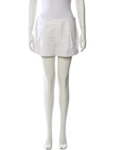 Pre-owned Tory Burch Mini Shorts W/ Tags In White