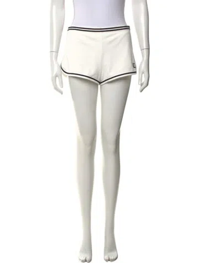 Pre-owned Tory Burch Mini Shorts In White