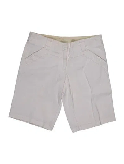 Pre-owned Tory Burch Mini Shorts In White