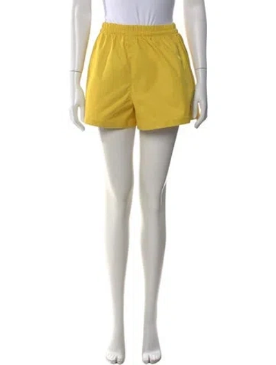Pre-owned Tory Burch Mini Shorts In Yellow