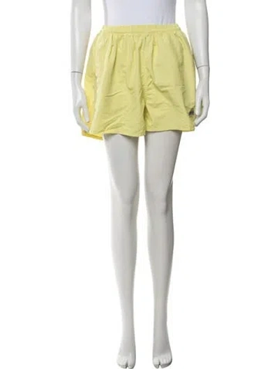 Pre-owned Tory Burch Mini Shorts In Yellow