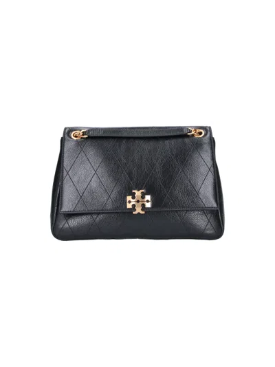 Tory Burch Mini Shoulder Handbag In Black
