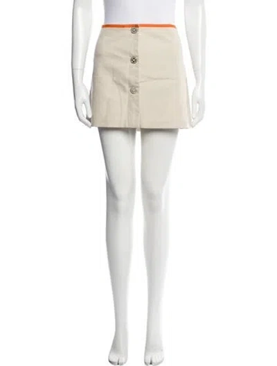 Pre-owned Tory Burch Mini Skirt In Blue