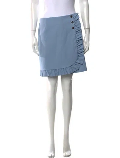 Pre-owned Tory Burch Mini Skirt In Blue
