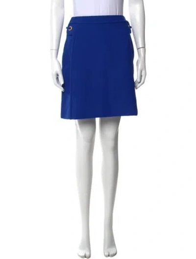 Pre-owned Tory Burch Mini Skirt In Blue
