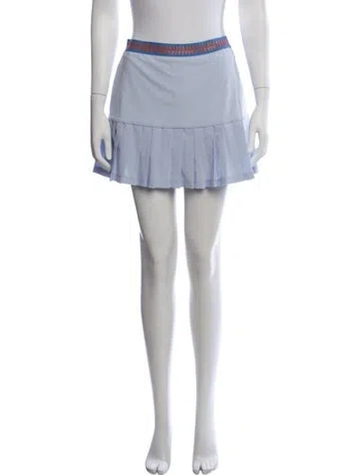 Pre-owned Tory Burch Mini Skirt In Blue