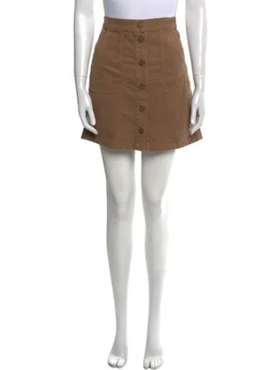 Pre-owned Tory Burch Mini Skirt In Brown