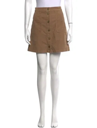 Pre-owned Tory Burch Mini Skirt In Brown