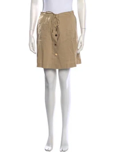 Pre-owned Tory Burch Mini Skirt In Brown