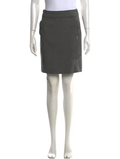 Pre-owned Tory Burch Mini Skirt In Gray