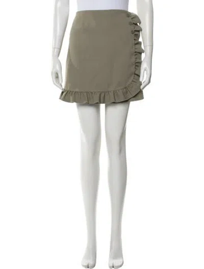 Pre-owned Tory Burch Mini Skirt In Green