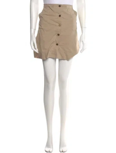 Pre-owned Tory Burch Mini Skirt In Neutral