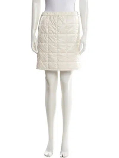 Pre-owned Tory Burch Mini Skirt In Neutral