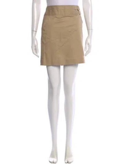 Pre-owned Tory Burch Mini Skirt In Neutral