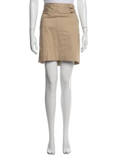 Pre-owned Tory Burch Mini Skirt In Neutrals