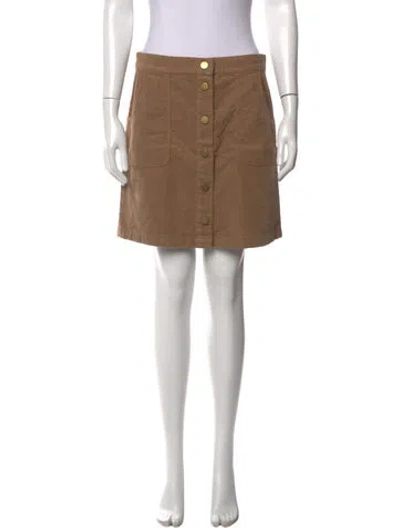 Pre-owned Tory Burch Mini Skirt In Neutrals