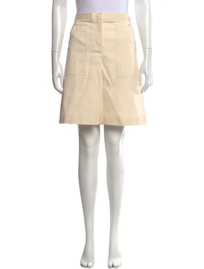 Pre-owned Tory Burch Mini Skirt In Neutrals