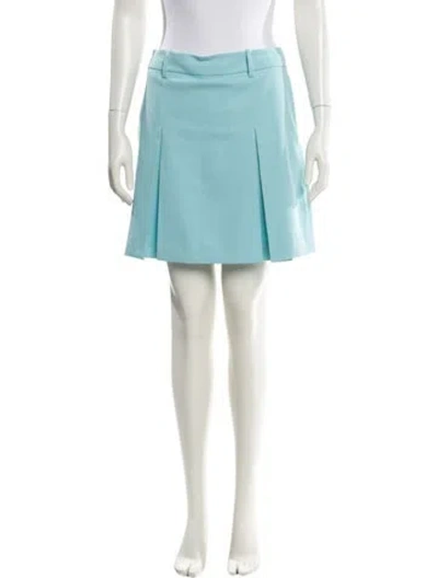Pre-owned Tory Burch Mini Skirt W/ Tags In Blue