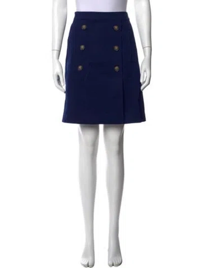 Pre-owned Tory Burch Mini Skirt W/ Tags In Blue
