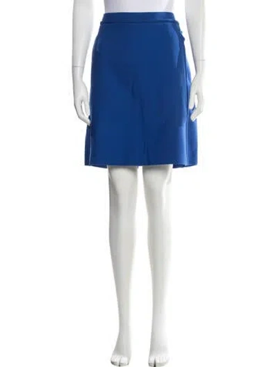 Pre-owned Tory Burch Mini Skirt W/ Tags In Blue
