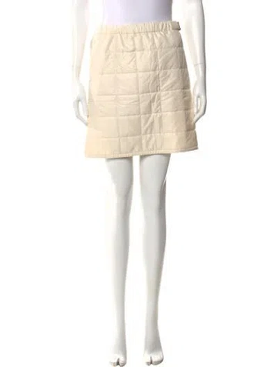 Pre-owned Tory Burch Mini Skirt W/ Tags In Neutral