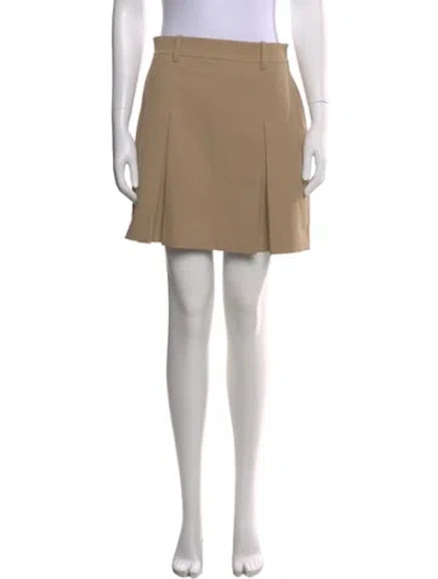 Pre-owned Tory Burch Mini Skirt W/ Tags In Neutral