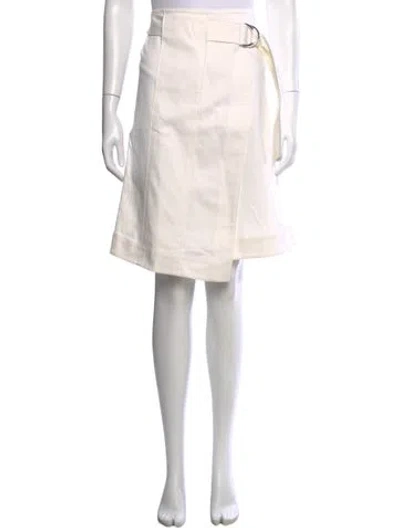 Pre-owned Tory Burch Mini Skirt In White